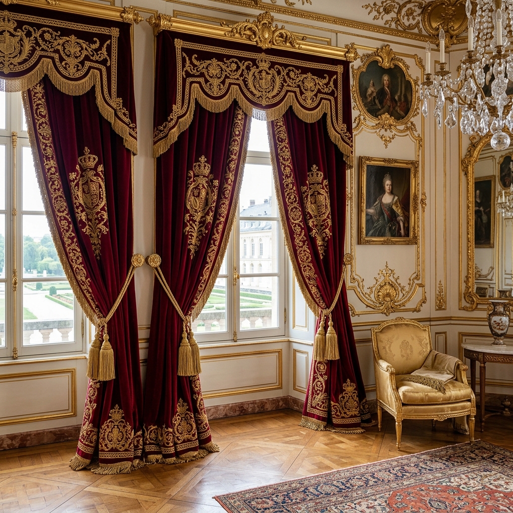 Classic Royal Golden Curtain
